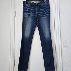 Hollister Blue Skinny Jeans -women Size 7R 28 W